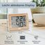 ADE Digitales Thermometer und Hygrometer für innen | Luftfeuchtigkeitsmesser | Bambus | Doppelpack