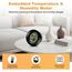 6 Stück Mini Digital Hygrometer Thermometer Rund Luftfeuchtigkeitsmessgerät Temperatur Feuchtemessgerät Fahrenheit (℉) or Celsius(℃) für Innenraum Büro Wohnzimmer (Batterien Enthalten) (6)