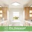 zemty Deckenlampe LED Deckenleuchte Flach, 3Farben - 3000K/4000K/6500K, IP44 Wasserfest Quadrat Badlampe Decke, 1800LM Modern LED Decklit für Flur küche Badezimmer Schlafzimmer Büro, Ø18CM