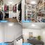 Toowell Akku Lampe mit Bewegungsmelder Innen, 10000mAh Aufladbar Akku Deckenleuchte LED Batterie Deckenlampe mit Bewegungsmelder, Kellerlampe LED Lampe Akku Leuchte für Badzimmer Garage Treppe Balkon
