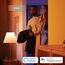 Philips Hue White & Color Ambiance Ensis Pendelleuchte (5.500 lm), dimmbare Esstischleuchte für das Hue Lichtsystem mit 16 Mio. Farben, smarte Lichtsteuerung über Sprache oder App, schwarz