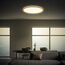 BRILONER - LED Deckenlampe mit indirektem Licht, flach, warmweißes Licht, Lampe, Deckenleuchte, Wohnzimmerlampe, LED Panel, Küchenlampe, Schlafzimmerlampe, 42x3 cm, Rahmen in Holzoptik
