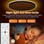 slochi LED Deckenleuchte, 48CM 36W 3600LM Deckenlampe Flach Dimmbar mit Fernbedienung, 1800K Nachtlicht Warm, 3000K-6500K Schlafzimmer Lampe für Schlafzimme Wohnzimmer Kinderzimmer Rund, Schwarz