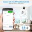 Brifit Bluetooth Thermometer Hygrometer, Temperatur Feuchtigkeitssensor mit Smart Sensor App, Mini Thermometer Innen mit Datenaufzeichnung für Babyzimmer, Gewächshaus, Garage, Büro
