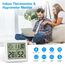 Brifit Digital Hygrometer Thermometer, Tragbares Hygrometer Innen mit Hoher Genauigkeit, Temperatur und Feuchtigkeitsmessgerät mit Uhr, Raumklimaanzeige, Raumthermometer für Büro, Heim (2 Stück)