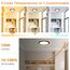 slochi LED Deckenleuchte, 22CM 15W 1500LM Deckenlampe Flach Dimmbar mit Fernbedienung, 1800K Nachtlicht Warm, 3000K-6500K Schlafzimmer Lampe für Schlafzimme Wohnzimmer Kinderzimmer Rund, Schwarz