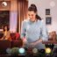 Philips Hue White & Color Ambiance Ensis Pendelleuchte (5.500 lm), dimmbare Esstischleuchte für das Hue Lichtsystem mit 16 Mio. Farben, smarte Lichtsteuerung über Sprache oder App, schwarz