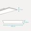 EGLO LED Büro-Deckenleuchte Bottazzo, mit Fernbedienung, 3200 Lumen, Deckenlampe flach 100x25 cm, Lampe Decke Wohnzimmer, Panel dimmbar, Küchenlampe warmweiß – kaltweiß, Silber