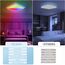 BLNAN RGB LED Deckenleuchte Dimmbar mit Fernbedienung, 24W Deckenlampe Panel mit Farbwechsel,3000K-6500K 2400lm Modern Quadrat Lampe für Wohnzimmer Schlafzimmer Kinderzimmer, Weiß,30x2.5cm