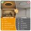 NEEMOSI LED Deckenleuchte mit Nachtlicht - 24W Deckenlampe Dimmbar mit Fernbedienung&Timer, Rund Flach Lampe für Schlafzimme Wohnzimmer Küche Badezimmer Kinderzimmer Ø29.5cm