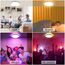 Led Deckenleuchte Dimmbar mit Fernbedienung 24W RGB Farbwechsel LED Deckenlampe Flach Rund Deckenbeleuchtung 3000K-6500K 2400LM für Schlafzimmer Küche Wohnzimmer Korridor Balkon Badezimmer Esszimmer