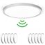 OPPEARL [10 Stücke LED Deckenleuchte mit Radar Bewegungsmelder, 24W 2400LM LED Lampe mit Bewegungsmelder Innen Rund, 4000K Deckenlampe Bewegungsmelder als Flurlampe, Balkon/Garage Lampe, Ø30CM