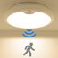 Peasur LED Deckenleuchte mit Bewegungsmelder Batteriebetrieben, 18cm Lampe mit Bewegungsmelder Innen Aussen, 300LM 3000K Treppen Deckenlampe für Schrank Balkon Abstellraum Keller Flur Garage Bad Küche