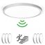OPPEARL LED Deckenleuchte Mit Radar Bewegungsmelder, 24W 2400LM Innen Rund, 4000K Deckenlampe als Flurlampe, Balkon/Garage Lampe, Ø30CM, 6 Stücke