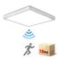 OPPEARL [10 Stücke LED Deckenleuchte mit Radar Bewegungsmelder, 18W 1800LM 4000K Lampe mit Bewegungsmelder innen, IP44 LED Deckenlampe Flach für Treppe Balkon Flur Keller, 23 * 23 * 2.4cm