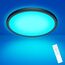 zemty LED Deckenleuchte Dimmbar 30CM 24W 2400LM, RGB Farbwechsel Deckenlampe 3000K-6500K mit Fernbedienung, IP54 Wasserfest Schwarz Badezimmer Lampe Decke für Kinderzimmer Schlafzimmer Wohnzimmer