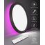 zemty LED Deckenleuchte Dimmbar, RGB Farbwechsel Deckenlampe mit Fernbedienung, 24W 3200LM 30CM Kupferbraun Badezimmer lampe Decke IP54 Wasserfest für Bad Schlafzimmer Kinderzimmer Jugendzimmer