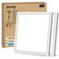 zemty 2Pack Deckenlampe LED Deckenleuchte Flach, 3Farben - 3000K/4000K/6500K, IP44 Wasserfest Quadrat Badlampe Decke, 2100LM Modern LED Decklit für Flur küche Badezimmer Schlafzimmer Büro, Ø22CM