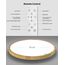zemty LED Deckenleuchte Dimmbar, RGB Farbwechsel Deckenlampe mit Fernbedienung, 24W 3200LM 30CM Holz Badezimmerlampe Decke IP54 Wasserfest für Bad Schlafzimmer Kinderzimmer Jugendzimmer