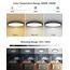 zemty LED Deckenleuchte Dimmbar, RGB Farbwechsel Deckenlampe mit Fernbedienung, 24W 3200LM 30CM Kupferbraun Badezimmer lampe Decke IP54 Wasserfest für Bad Schlafzimmer Kinderzimmer Jugendzimmer