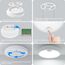 Peasur LED Deckenleuchte mit Bewegungsmelder Batteriebetrieben, 2 Stücke 18cm Lampe Innen Aussen, 300LM 6000K Treppen Deckenlampe für Schrank Balkon Abstellraum Keller Flur Garage Bad Küche