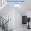 Peasur LED Deckenleuchte mit Bewegungsmelder Batteriebetrieben, 2 Stücke 18cm Lampe Innen Aussen, 300LM 6000K Treppen Deckenlampe für Schrank Balkon Abstellraum Keller Flur Garage Bad Küche