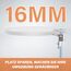 JONMONSM Ultradünne LED Deckenlampe, 25W Badlampe Rund Flach Deckenleuchte, 6000K 3900LM Modern Schlicht Lampe Dünn für Wohnzimmer Badezimmer Schlafzimmer Küche Balkon Keller Büro, 300 * 16mm