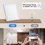 OPPEARL LED Deckenleuchte mit Radar Bewegungsmelder, 18W 1800LM 4000K Lampe mit Bewegungsmelder innen, LED Deckenlampe Flach für Treppe Balkon Flur Keller Garage Carport, 23 * 23 * 2.4cm