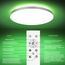 OUILA Deckenlampe Led Dimmbar 36W RGB Farbwechsel LED Deckenleuchte Flach mit Fernbedienung 3600LM Rund 3000K-6500K Deckenbeleuchtung für Schlafzimmer Wohnzimmer Esszimmer Küche Korridor Balkon Ø37CM