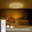 OUILA Deckenlampe Led Dimmbar 36W RGB Farbwechsel LED Deckenleuchte Flach mit Fernbedienung 3600LM Rund 3000K-6500K Deckenbeleuchtung für Schlafzimmer Wohnzimmer Esszimmer Küche Korridor Balkon Ø37CM