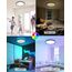 zemty LED Deckenleuchte Dimmbar, RGB Farbwechsel Deckenlampe mit Fernbedienung, 24W 3200LM 30CM Kupferbraun Badezimmer lampe Decke IP54 Wasserfest für Bad Schlafzimmer Kinderzimmer Jugendzimmer
