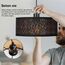 FRIDEKO HOME Pendelleuchte Schwarz Gold,Modern Hängeleuchte Deckenlampe E27 Rund Stoff Lampenschirm Hängelampe für Wohnzimmer Esszimmer Schlafzimmer