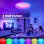 zemty LED Deckenleuchte Dimmbar 30CM 24W 2400LM, RGB Farbwechsel Deckenlampe 3000K-6500K mit Fernbedienung, IP54 Wasserfest Flach Badezimmer Lampe Decke für Kinderzimmer Schlafzimmer Wohnzimmer