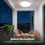 JONMONSM Deckenleuchte 18W, 2000 LM LED Deckenlampe Kaltweiß, Energieeffizienz D, für Flur, Treppenhaus, Abstellraum, Schlafzimmer, Badezimmer, Einfache Installation, Flimmerfrei