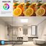OPPEARL [10 Stücke LED Deckenleuchte mit Radar Bewegungsmelder, 18W 1800LM 4000K Lampe mit Bewegungsmelder innen, IP44 LED Deckenlampe Flach für Treppe Balkon Flur Keller, 23 * 23 * 2.4cm