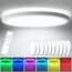 Oraymin 10PCS LED Deckenleuchte Dimmbar mit Fernbedienung Ø30CM, 24W 3300LM Deckenlampe RGB Farbwechsel Rund, 3000K-6500K Lampe Deckenbeleuchtung für Schlafzimmer Küche Wohnzimmer Korridor Balkon