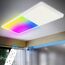 Epicflare Deckenlampe LED, LED Deckenleuchte Panel 20x2.8x58cm mit Fernbedienung, 21W Küchenlampe 4000K Deckenleuchten Badezimmer Lampe Warmweiß Kaltweiß für Büro Werkstatt Wohnzimmer (RGB-58CM)