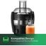 Philips Viva Collection Entsafter - Kompaktes Design, QuickClean-Technologie, Direktsaft in Glas, 500W Motor, 1,5L Fassungsvermögen, Tropf-Stopp, Leicht zu reinigen (HR1832/00)