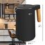 BALTER Edelstahl Wasserkocher mit Temperatureinstellung, 45°C-100°C, Doppelwand, BPA frei, leise & kabellos, Warmhaltefunktion, Teekocher mit Temperaturanzeige, 1.5L, 2200W, Schwarz