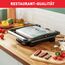 Tefal Kontaktgrill Inicio GC241D, Elektrogrill/Sandwichtoaster, Fettarmes Grillen, Panini, Toasts, Steak, Gemüse, Antihaftbeschichtete Grillplatten, 2000W, 36.3x10.8x33.2cm, Edelstahl/Schwarz