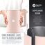 Balter Wasserkocher Edelstahl WK-4, 1,7 Liter, elektrischer Wasserkocher, Doppelwand Design, BPA frei, LED, Teekocher Kompakt, leise (Pink)