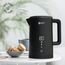 Balter Edelstahl Wasserkocher mit Temperatureinstellung, 40°C-100°C, Doppelwand, BPA frei, 1,5L, Schwarz, WK-11BL-LCD