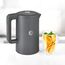 Balter Wasserkocher Edelstahl WK-4, 1,7 Liter, elektrischer Wasserkocher, Doppelwand Design, BPA frei, LED, Teekocher Kompakt, leise, Grau