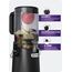 ACOQOOS Entsafter, Entsafter für Ganze Gemüse und Obst, 135 mm Breite und Größere Fütterungsröhre, 1,8 L Füllvolumen, Leicht zu Reinigender Slow Juicer mit 2 Gläsern, Elektrische Saftpresse Schwarz