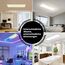 Epicflare Deckenlampe LED, LED Deckenleuchte Panel 20x2.8x58cm mit Fernbedienung, 21W Küchenlampe 4000K Deckenleuchten Badezimmer Lampe Warmweiß Kaltweiß für Büro Werkstatt Wohnzimmer (RGB-58CM)