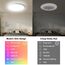 Oraymin 2PCS LED Deckenleuchte Dimmbar mit Fernbedienung Ø30CM, 24W 3300LM Deckenlampe RGB Farbwechsel Rund, 3000K-6500K Lampe Deckenbeleuchtung für Schlafzimmer Küche Wohnzimmer Korridor Balkon