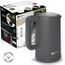Balter Wasserkocher Edelstahl WK-4, 1,7 Liter, elektrischer Wasserkocher, Doppelwand Design, BPA frei, LED, Teekocher Kompakt, leise, Grau