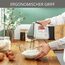 Krups 3 Mix 9000 Handmixer, GN9031 inkl. Schneebesen, Knethaken, Pürierstab-Aufsatz, Messbecher