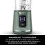 Ninja Blast Tragbarer Mixer / Blender / Smoothie Maker, 530ml Becher, Auslaufsicherer Deckel, Leistungsstarker Mini Standmixer, Kabellos & Wiederaufladbar, Zerkleinert Eis & Obst, Grün, BC151EUEM