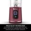 Ninja Blast Tragbarer Mixer / Blender / Smoothie Maker, 530ml Becher, Auslaufsicherer Deckel, Leistungsstarker Mini Standmixer, Kabellos & Wiederaufladbar, Zerkleinert Eis & Obst, Cranberry, BC151EUCR